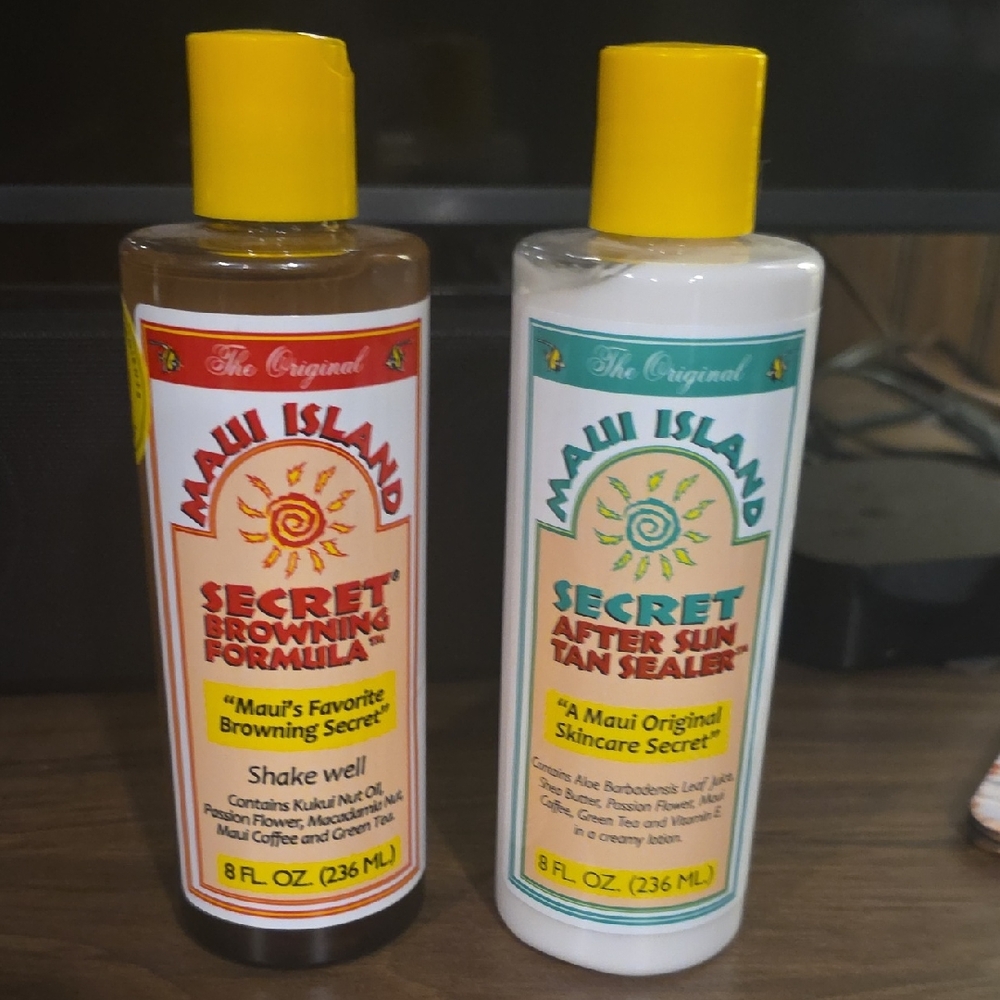 Maui Island Secret Browning Formula and After Sun Tan Sealer Set
